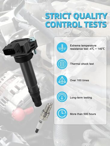 Set of 4 UF725 Ignition Coil Pack & Iridium Spark Plugs (1.2L Only) 2013-2015 For Chevrolet Spark,Replace # C1846 5C1903 96983945 25190788 19350923 9023781 in Saudi Arabia
