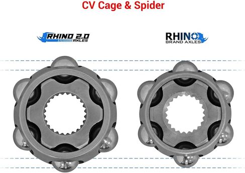 SuperATV Heavy Duty Rhino 2.0 Rear Left Axle Compatible with Kawasaki Teryx KRX 1000: 2023+, Kawasaki Teryx KRX 4 1000: 2023+, Stronger Than Stock, Constructed with Chromoly Steel, See Fitment in Saudi Arabia