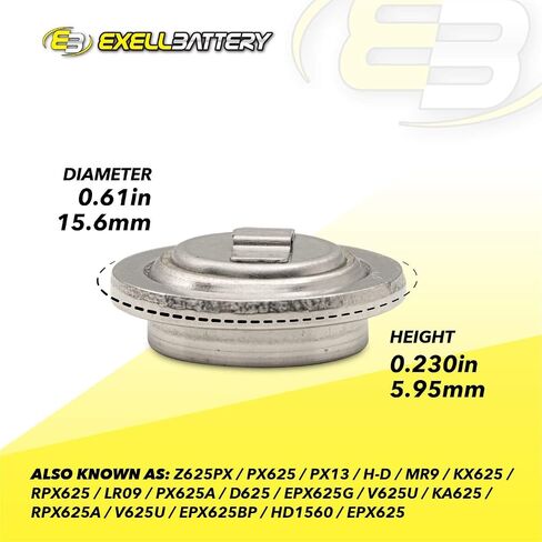 Exell Battery MRB625 لـ Minolta CLE ، AL-F ، Hi-Matic 9 ، 11 ، Autopak 800 ، SRT 101 in Saudi Arabia