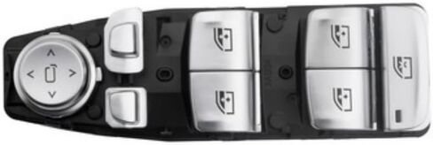 1PCS L Silver Low-end Configuration in Front of The Door Lifter Button OEM 61317941997 in Saudi Arabia