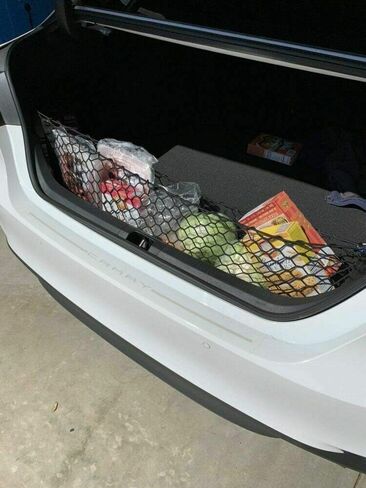 Rear Trunk Organizer Cargo Net for TOYOTA CAMRY 2018-2025 – Envelope Style Cargo Net for Sedan - Premium Mesh Car Trunk Organizer Vehicle Carrier Storage – Compatible with TOYOTA CAMRY in Kuwait