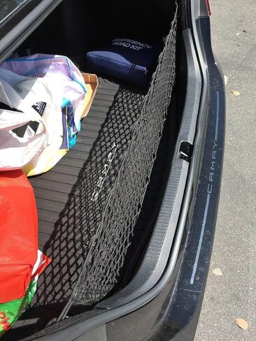 Rear Trunk Organizer Cargo Net for TOYOTA CAMRY 2018-2025 – Envelope Style Cargo Net for Sedan - Premium Mesh Car Trunk Organizer Vehicle Carrier Storage – Compatible with TOYOTA CAMRY in Kuwait
