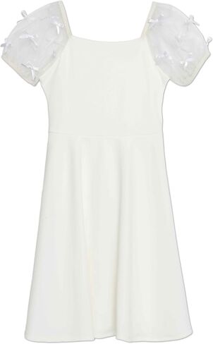 Speechless Girls' Short Sleeve Scuba Crepe Skater Party Dress in Kuwait