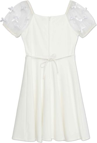 Speechless Girls' Short Sleeve Scuba Crepe Skater Party Dress in Kuwait