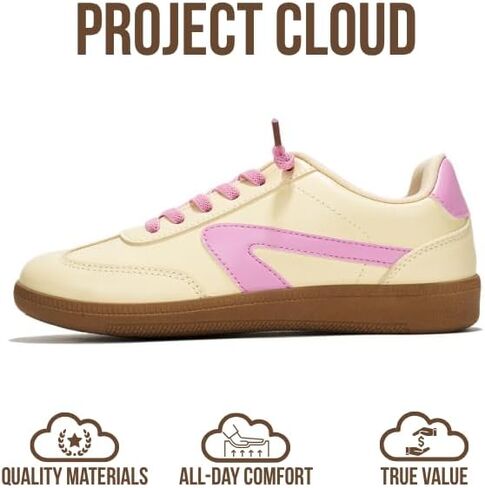 Project Cloud Kids Shoes for Girls & Boys - Non-Slip Memory Foam Girls Shoes - Lightweight Lace-Up Boys Fashion Sneakers Trendy (Little Irita) in Kuwait
