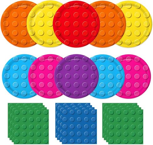 Oigco Football Party Supplies Set Serves 48 Football Plates and Napkins Includes 96 Football Paper Plates and 48 Napkins for Football Party Decorations Gameday Tailgate Decorations in Saudi Arabia