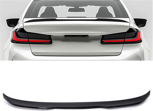 Kuafu Trunk Spoiler Wing Wing Wing متوافق مع 2017-2023 BMW G30 5 Series 4 DR Sedan F90 M5 Gloss Black in Saudi Arabia