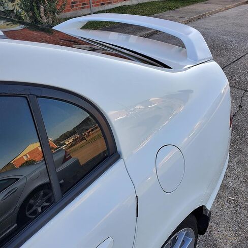 ECOTRIC Rear Trunk Spoiler Wing Compatible with 2013-2015 Honda Civic 4DR SI Sedan w/LED Brake Light Lamp Painted in Saudi Arabia