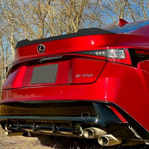 W-Power ABS F-Style Rear Trunk Lid Duckbill Spoiler Wing, Compatible with 2021-2025 Lexus IS300 IS350 IS500, Rear Spoiler, Exterior Replacement Part (Pearl Black) in Saudi Arabia