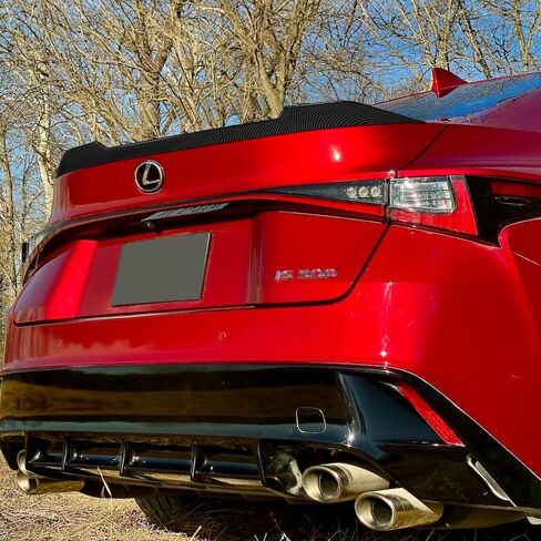 W-Power ABS F-Style Rear Trunk Lid Duckbill Spoiler Wing, Compatible with 2021-2025 Lexus IS300 IS350 IS500, Rear Spoiler, Exterior Replacement Part (Pearl Black) in Saudi Arabia