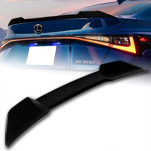 W-Power ABS F-Style Rear Trunk Lid Duckbill Spoiler Wing, Compatible with 2021-2025 Lexus IS300 IS350 IS500, Rear Spoiler, Exterior Replacement Part (Pearl Black) in Saudi Arabia