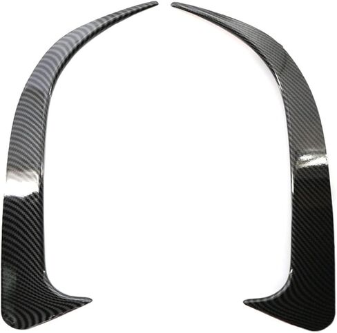 ABS Carbon Carbon Fiber Look Pumper Spoiler Cover Cover Side Canard متوافق مع Mercedes-Benz W117 CLA 200 250 45 AMG 2014-2018 (اللون: حبة الكربون ، الحجم: 1) in Kuwait