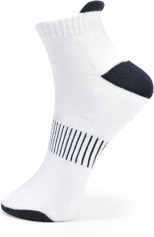 4 Pairs Ankle Socks for Men & Women Low Cut Anti-Blister Athletic Breathable Comfort Casual Socks | Wicking Cushioned Hight Tab Running Socks (2 White & 2 Black) in Saudi Arabia