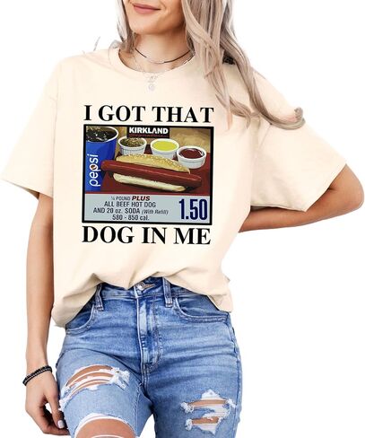 Funny Hot Dog Graphic T-Shirt – Unisex Meme Tee with Soda Combo Print – Trendy Oversized Streetwear Top in Saudi Arabia