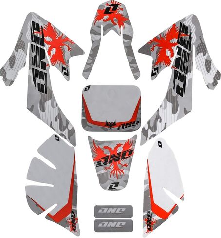 CRF50 Plastic Kit XR50 Plastic Fender Kit with Graphics Sticker Decals Kit + Seat & Gas Fuel Tank For CRF 50 XR 50 SDG SSR 107 110 125 Pit Dirt Bike (Black) in Saudi Arabia