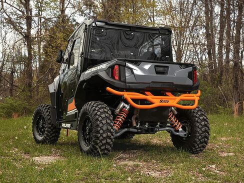 SuperATV Rear Bumper for 2020+ Polaris General XP 1000/4 1000 | Made with 1.75" Heavy-Duty Steel Tubing | Orange | UV and Rust-Resistant Powder-Coated | Mounts Directly to Frame | Protects Rear End in Saudi Arabia