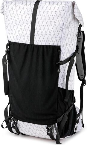 Hiking Backpack,40L to 50L Extra Large Capacity Hiking Bag, Internal Frame Camping Backpack, Upgraded X-PAC Lightweight Sport Daypack Travel Backpack Fit For Mountain Climbing Camping(Yellow) in Kuwait