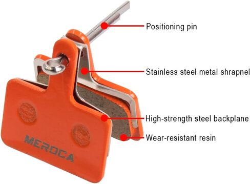 Brake Disc Pads Parts Hydraulic Semi-Metal Metal for Kukirin G3 PRO Electric Scooter KUGOO Kirin G3 PRO Brake Pads Accessories in Saudi Arabia