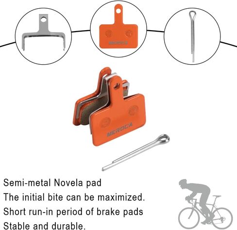Brake Disc Pads Parts Hydraulic Semi-Metal Metal for Kukirin G3 PRO Electric Scooter KUGOO Kirin G3 PRO Brake Pads Accessories in Saudi Arabia