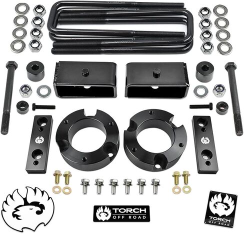 TORCH 3" Full Lift Kit for 2005-2023 Toyota Tacoma 4X4 4WD TRD SR5 w Differential Drop and Sway Bar Relocation Kit - 6 Lug Models ONLY in Saudi Arabia