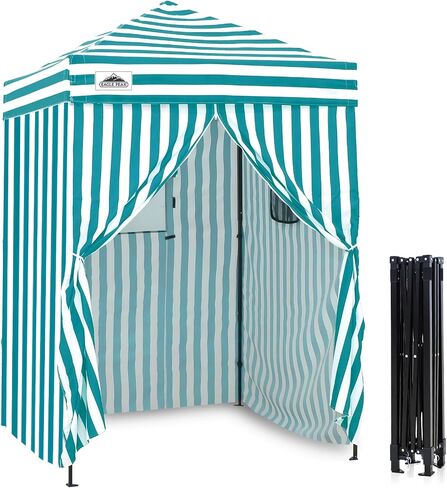 EAGLE PEAK Flex Ultra Compact 4x4 Pop-up Canopy, Sun Shelter, Changing Room, Portable Privacy Canopy Cabana for Pool, Fashion Photoshoots, or Camping, Dark Gray in Saudi Arabia