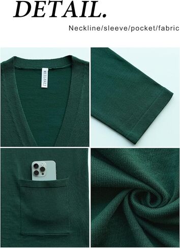 Womens 2024 Opening Cardigan Sweater Lightweight Cardigan Sweater Coat with Pocket Office Coat in Kuwait