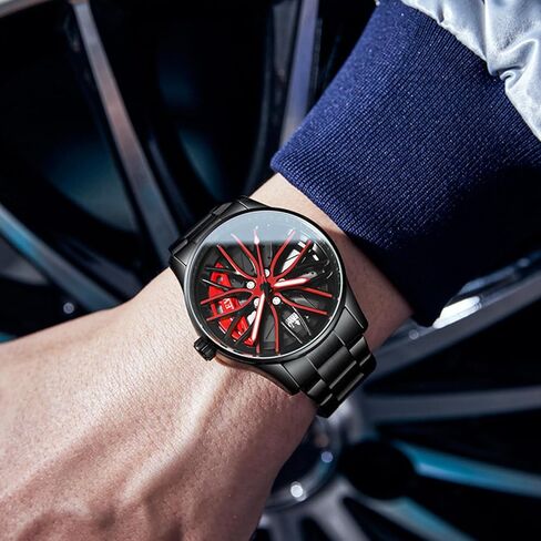 OLEVS Watches for Men 42MM Large Dial Skeleton with Luminous Waterproof Stainless Steel Fashion Dress Car Watch in Saudi Arabia