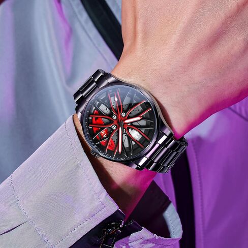 OLEVS Watches for Men 42MM Large Dial Skeleton with Luminous Waterproof Stainless Steel Fashion Dress Car Watch in Saudi Arabia