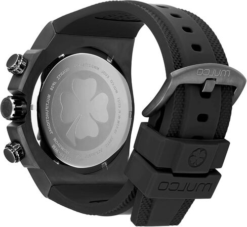 الساعات Mulco للرجال - EVOL ، علبة من الفولاذ المقاوم للصدأ مع شريط سيليكون معصم أبيض ، حركة الكوارتز متعددة الوظائف ، شاشة تمثيلية كبيرة للوجه ، 100 متر - مقاومة للماء in Kuwait