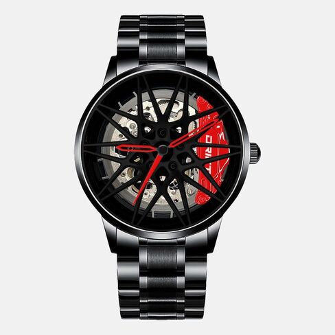 DriftElement M4 Automatic Rim Watch – Handmade in Germany – Men's Mechanical Timepiece with Miyota 8N24 Movement – Motorsport-Inspired Design in Saudi Arabia