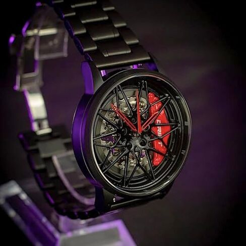 DriftElement M4 Automatic Rim Watch – Handmade in Germany – Men's Mechanical Timepiece with Miyota 8N24 Movement – Motorsport-Inspired Design in Saudi Arabia