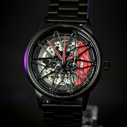 DriftElement M4 Automatic Rim Watch – Handmade in Germany – Men's Mechanical Timepiece with Miyota 8N24 Movement – Motorsport-Inspired Design in Saudi Arabia