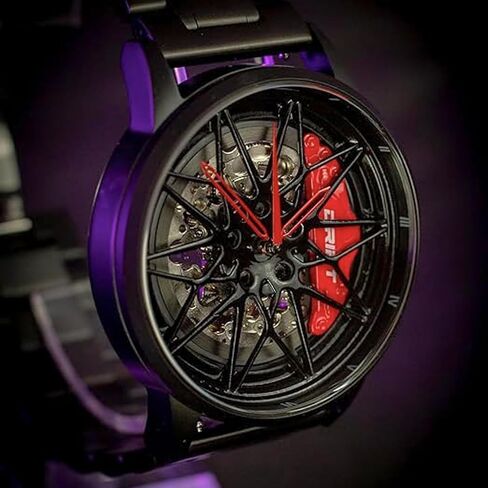 DriftElement M4 Automatic Rim Watch – Handmade in Germany – Men's Mechanical Timepiece with Miyota 8N24 Movement – Motorsport-Inspired Design in Saudi Arabia