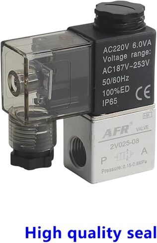 1pcs 12V 24V 220V Volt Pneumatic Electric Solenoid Valve 2 Position 2 Port Normally Closed Air Magnetic Valve 2V025-08(4mm hose pipe,DC24V) in Saudi Arabia