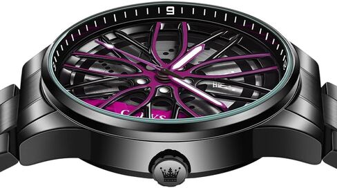 OLEVS Watches for Men 42MM Large Dial Skeleton with Luminous Waterproof Stainless Steel Fashion Dress Car Watch in Saudi Arabia