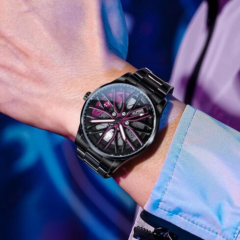 OLEVS Watches for Men 42MM Large Dial Skeleton with Luminous Waterproof Stainless Steel Fashion Dress Car Watch in Saudi Arabia