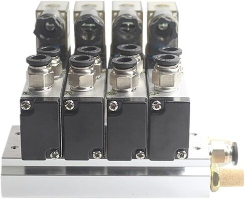 1PCS 4V110-06 M5 DC24V 12V 2 المواقف 5 الطريق الرباعي الصمام اللولبي الصمام الألومنيوم الخمور المحاكاة مجموعة 3 4 5 Stations AC220V AC110V (DC24V 8 في 8 OUT ، 3 مجموعات) in Saudi Arabia