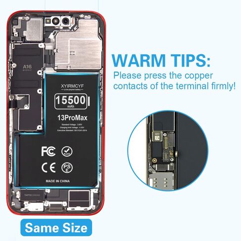 بطارية سعة 13200 مللي أمبير في الساعة متوافقة مع iPhone 12 Mini ، 0 بطارية استبدال Li-polymer دورة لـ iPhone 12 Mini مع مجموعة أدوات الإصلاح المهنية in Kuwait