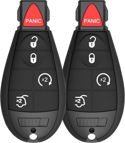 استبدال مفتاح FOB لجيب ، Yikebalog 5-Button عن بعد ملاءمة لجيب Grand Cherokee 2008-2013 Commander 2008-2010 M3N5WY783X IYZ-C01C in Kuwait