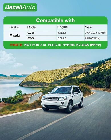 تم تنشيط مجموعة مرشح الهواء والمحرك المنشط لمحرك Mazda CX-90 3.3L L6 2024-2025 (MHEV) ، لـ MAZDA CX-70 3.3L L6 2025 (MHEV) ، استبدل الجزء رقم. KR9P61J6X PXFV133A0 in Kuwait
