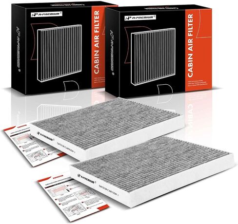A-Premium 2-PC Cabin Air Filter with Activated Carbon Compatible with Hyundai Sonata 2016-2019 & Kia Optima 2016-2020, Replace# 97133C1010 in Saudi Arabia