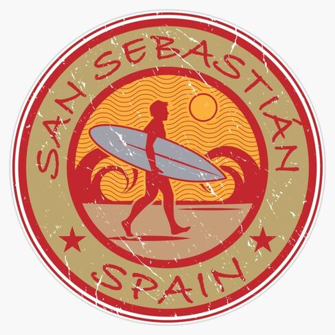San Sebastian Spain Vinyl Sticker Waterproof Decal Laptop Wall Window Bumper Sticker 5" in Saudi Arabia