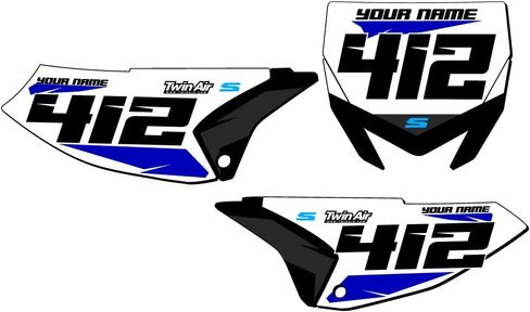 2018-2025 YZ 65 SG64 Custom MX Number Plates Senge Graphics Kit Compatible with Yamaha in Saudi Arabia