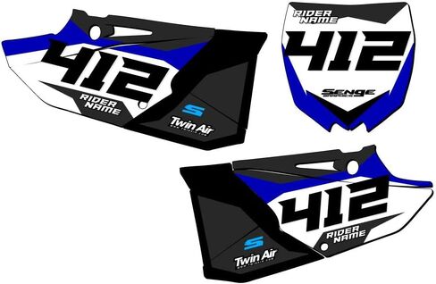 2022-2025 YZ 250 2-Stroke SG63 MX Number Plates Senge Graphics Kit متوافقة مع Yamaha in Saudi Arabia