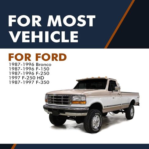 PM Auto زوج 2 LH RH أسود معدني داخل الباب 1987-1996 فورد F-250 in Saudi Arabia