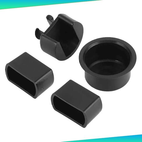 4PCS Tailgate Bushing Kit for Dodge Ram Ford F-Series Lincoln Models, Tail Gate Hinge Inserts, Black ABS Painted Door Mount Hinges in Kuwait