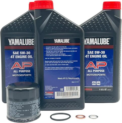 Yamaha Original OEM Yamalube Grizzly/Kodiak/Wolverine LUB-ATVCG-KT-05 ATV Cold Weather Oil Change Kit W/Yamaha OEM Filter Part #5GH-13440-80-00 Supercedes Part# 5GH-13440-61-00 in Saudi Arabia