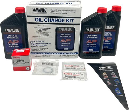 Yamaha Original OEM Yamalube Grizzly/Kodiak/Wolverine LUB-ATVCG-KT-05 ATV Cold Weather Oil Change Kit W/Yamaha OEM Filter Part #5GH-13440-80-00 Supercedes Part# 5GH-13440-61-00 in Saudi Arabia