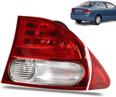Tail Light Assembly Compatible With 2009 2010 2011 Honda Civic Sedan Hybrid Right Passenger Side Taillight Replaces 33501SNAA51 in Saudi Arabia