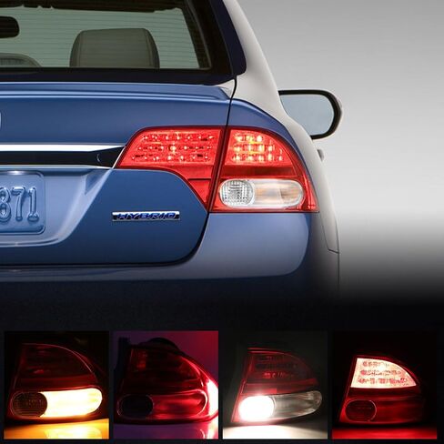 Tail Light Assembly Compatible With 2009 2010 2011 Honda Civic Sedan Hybrid Right Passenger Side Taillight Replaces 33501SNAA51 in Saudi Arabia